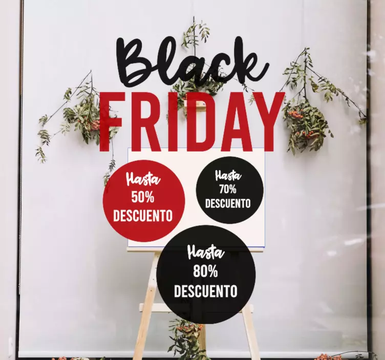 Pack 3 vinilos Black Friday personalizados - TenVinilo