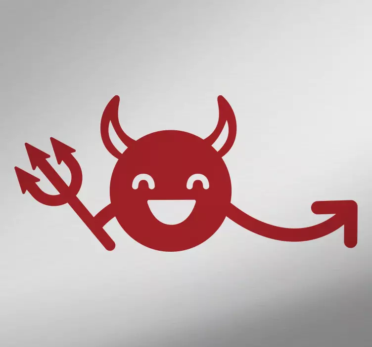 Pegatina demonio - TenVinilo