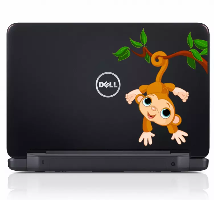 Pegatina mono colita fuerte portátil - TenVinilo