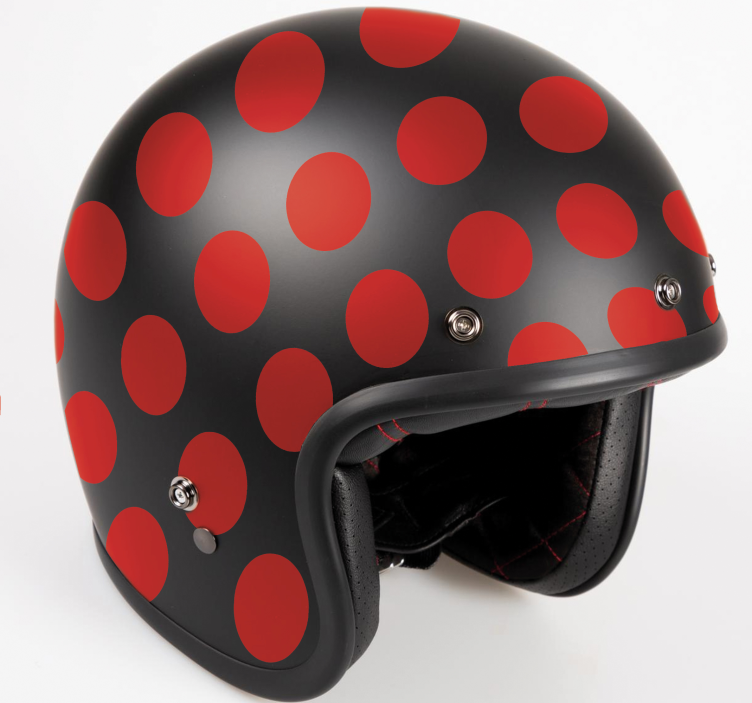 Pegatina moto conjunto de puntos rojos - TenVinilo