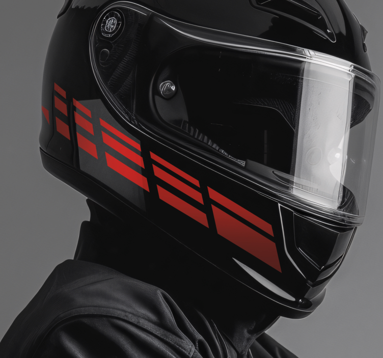 Pegatina moto diseño de línea rápida - TenVinilo