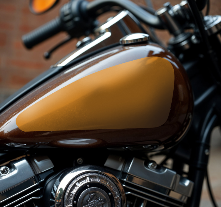 Pegatina moto tanque monocolor - TenVinilo