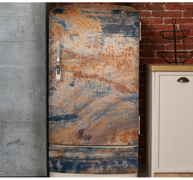 Vinilo para nevera Textura oxidada aspecto antiguo - TenVinilo