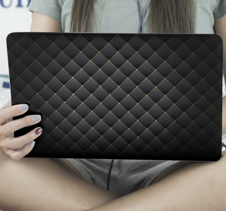 Vinilo para portátiles Textura negra - TenVinilo