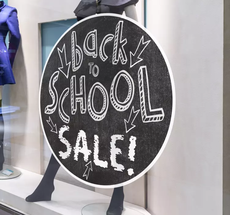 Vinilo adhesivo pizarra tiza para escaparate  - TenVinilo