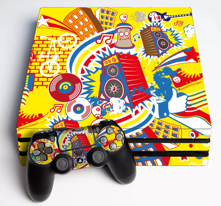 Vinilo PS4 graffiti musical - TenVinilo