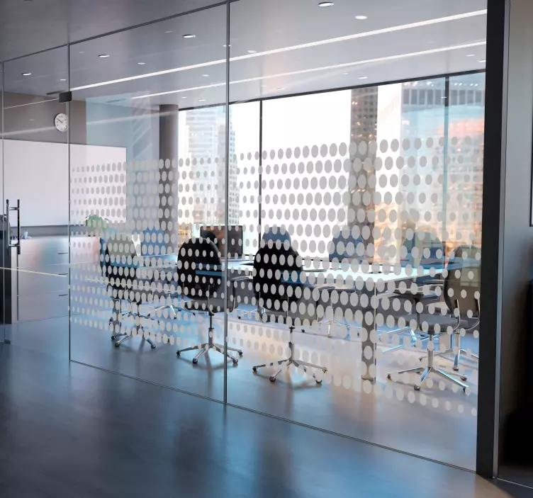 Vinilo círculo topos para OficinaTopos para oficina son los eleme - TenVinilo