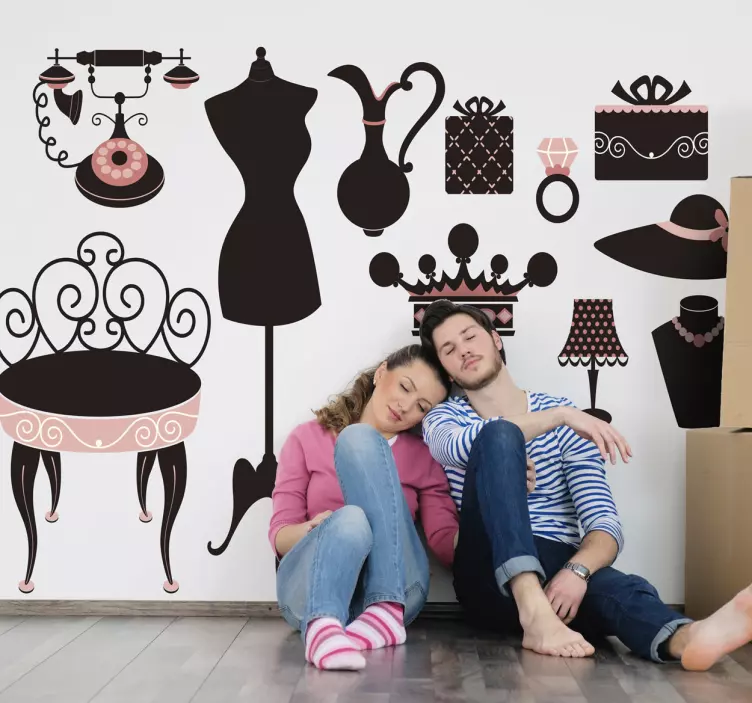 Sticker decoración vintage - TenVinilo