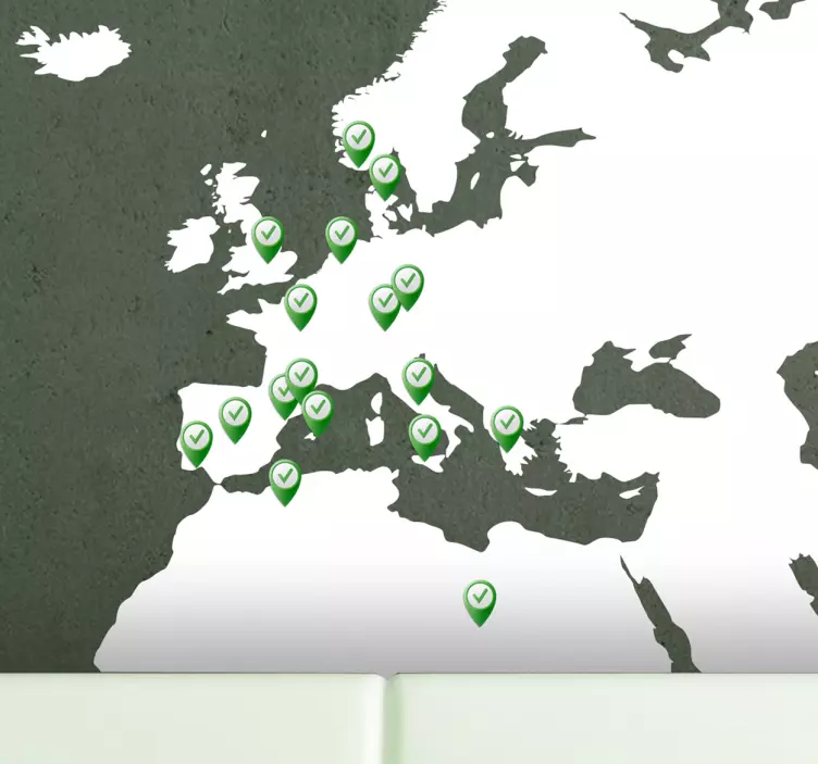 Stickers lugares visitados - TenVinilo