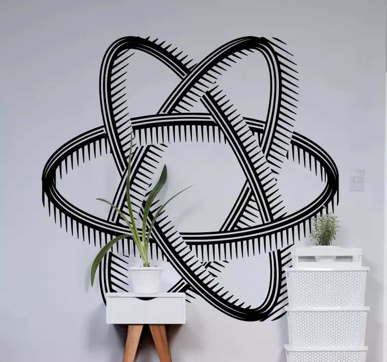 Vinilo 3D efecto visual bola óptica - TenVinilo