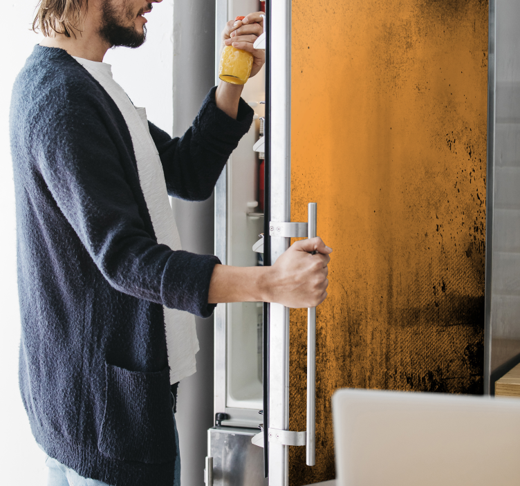 Vinilo decorativo nevera de textura vintage - TenVinilo