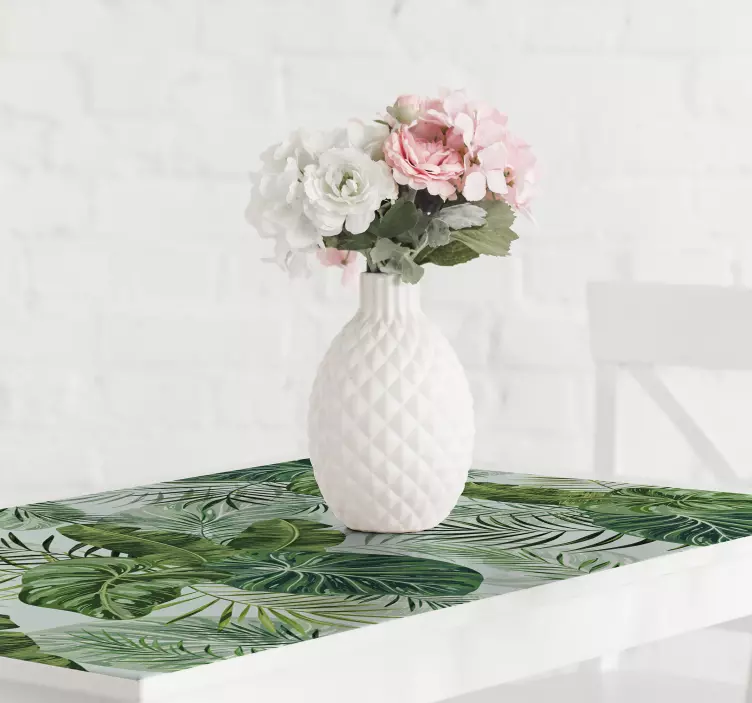 Vinilo decorativo para mueble de hojas helecho - TenVinilo