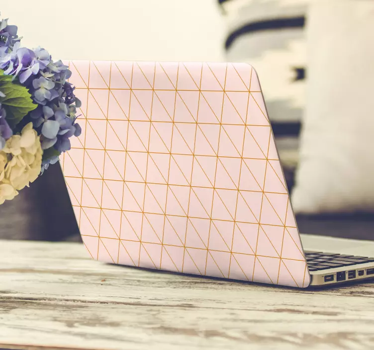 Vinilo adhesivo rosa de portátil  - TenVinilo