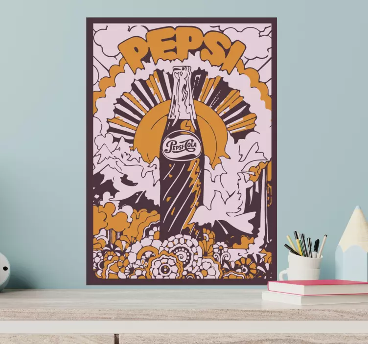 Vinilo arte de refrescos vintage - TenVinilo