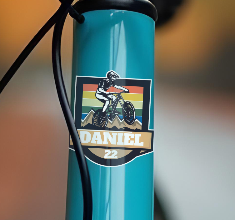 Vinilo bicicleta vintage personalizado - TenVinilo