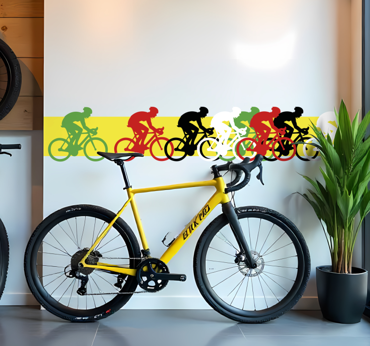 Vinilo ciclismo frontera del pelotón - TenVinilo