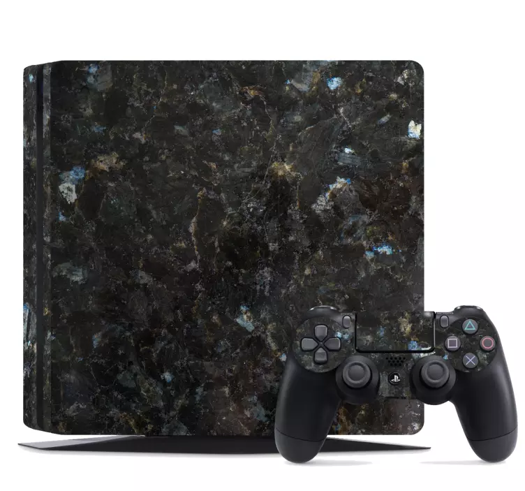 Vinilo con textura marmol oscuro ps4 - TenVinilo
