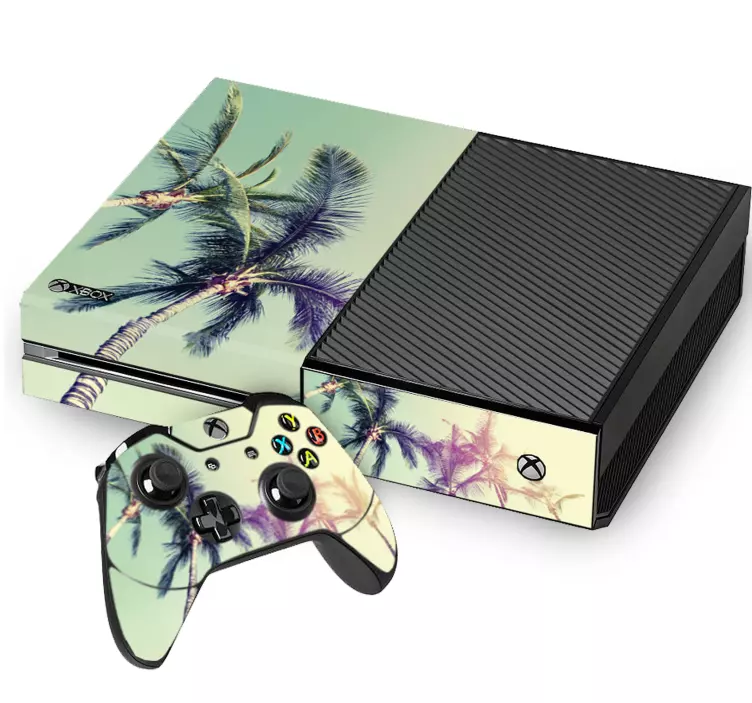 Vinilo de árbol paisaje palmera XBOX - TenVinilo