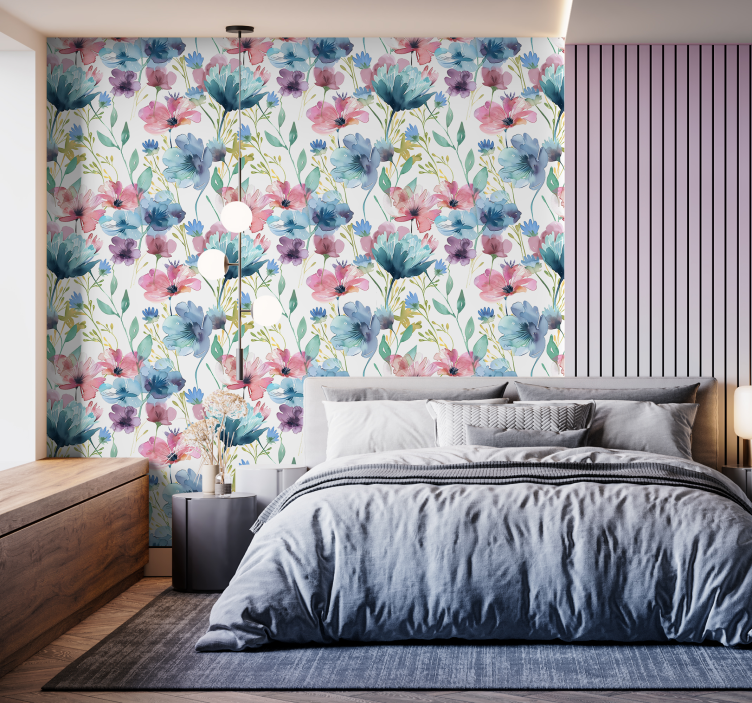 Vinilo de flor flores silvestres en verano - TenVinilo