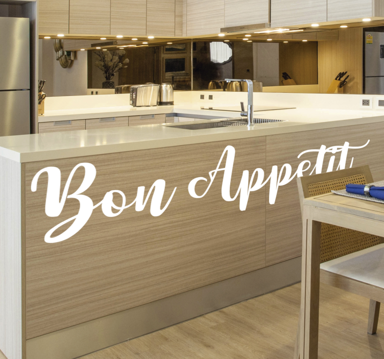 Vinilo de texto de muebles de estilo francés - TenVinilo