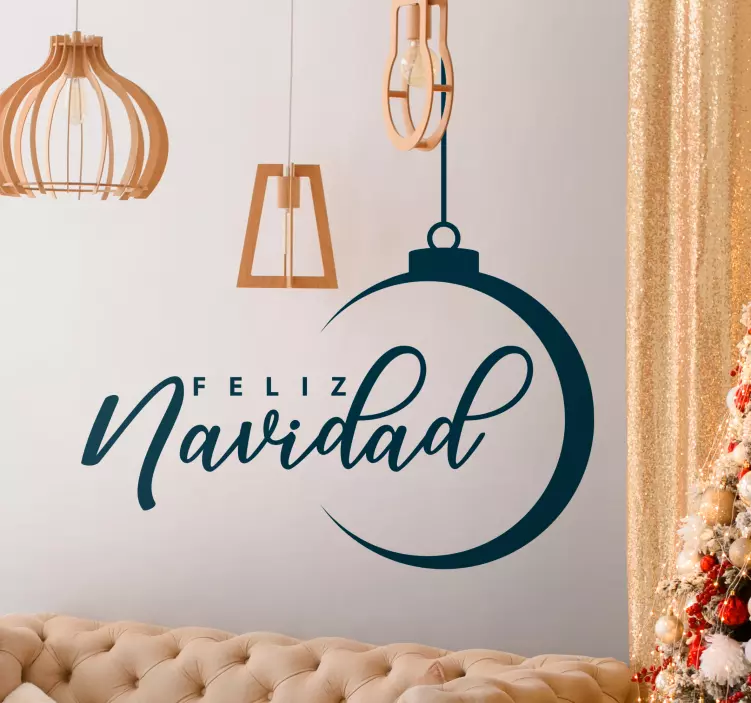 Pegatinas de navidad Estilo plano feliz navidad - TenVinilo