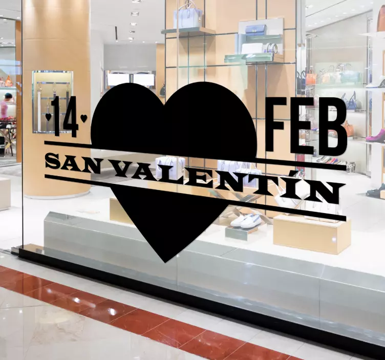 Vinilo decoración San Valentín 14F - TenVinilo