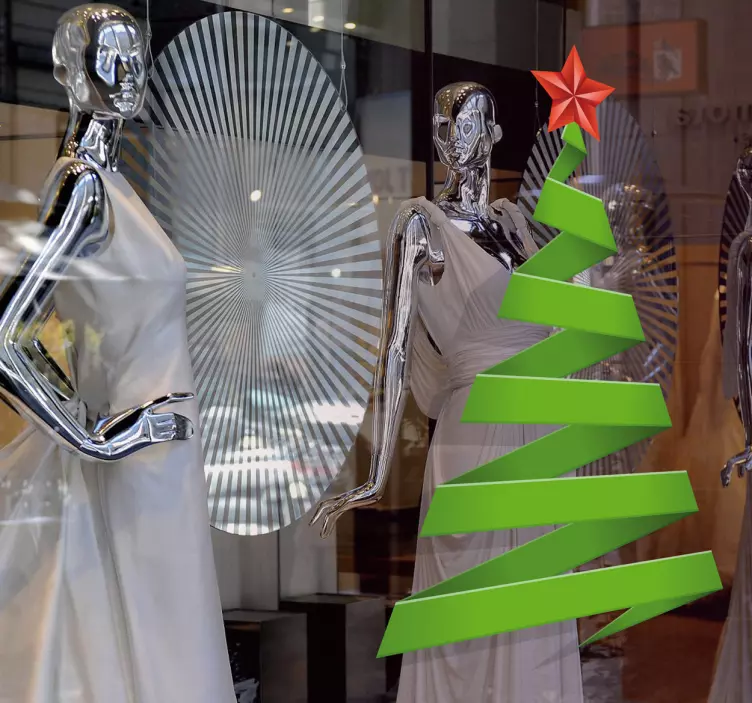 Vinilo decorativo árbol de navidad - TenVinilo