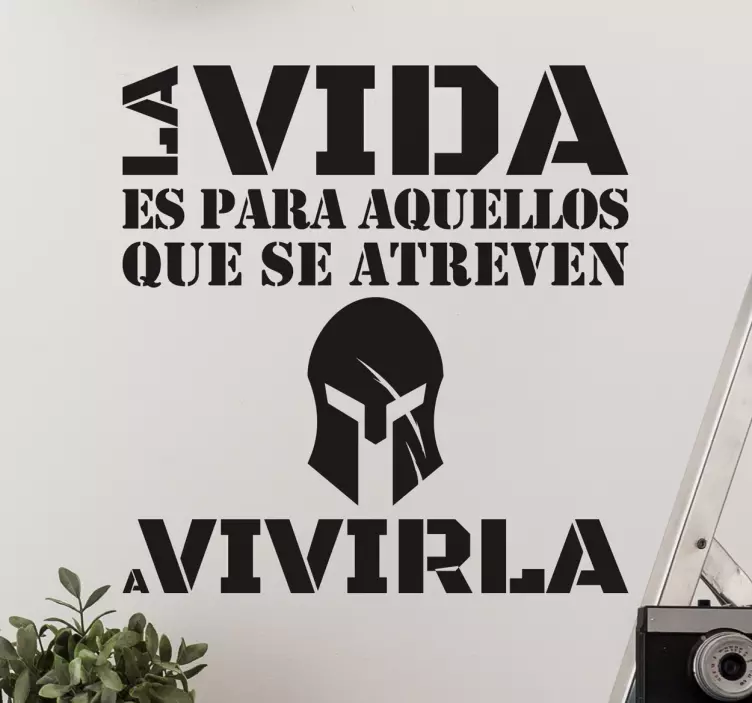 Vinilo decorativo atrévete - TenVinilo