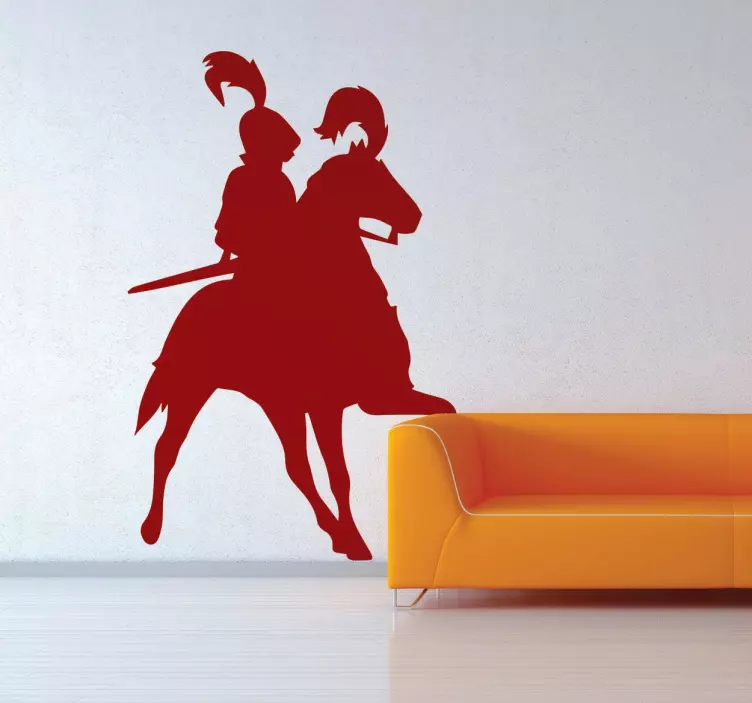 Vinilo decorativo caballero - TenVinilo
