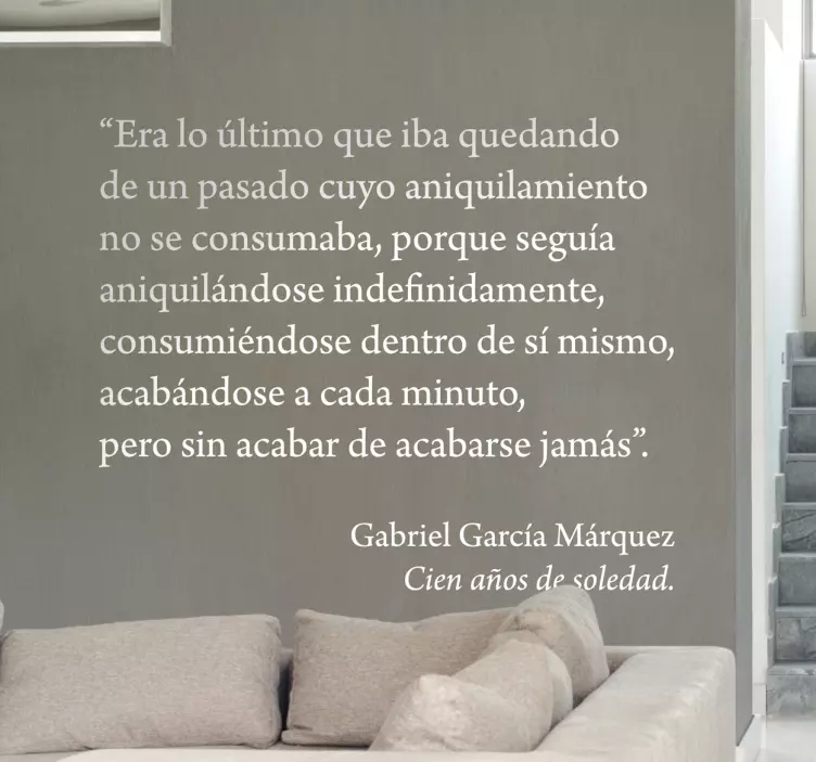 Vinilo decorativo cien años de soledad - TenVinilo