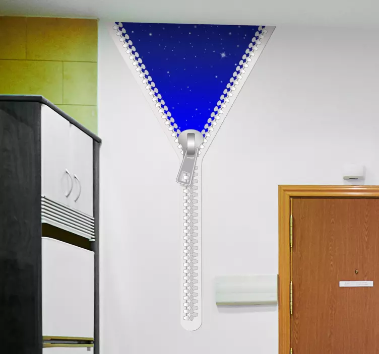 Vinilo decorativo cremallera noche - TenVinilo