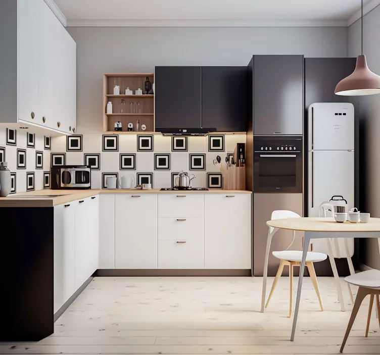 Vinilo cuadrado los cuadrados para los azulejos - TenVinilo