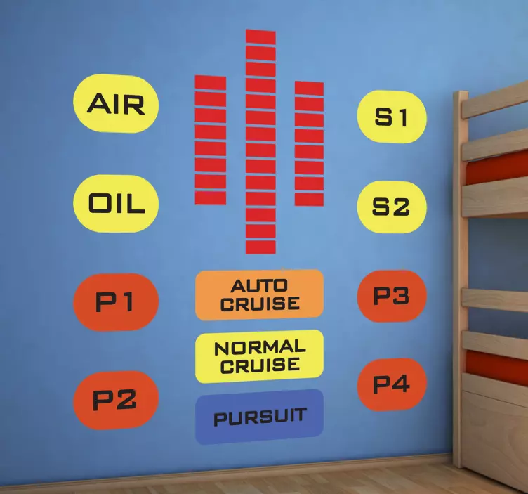 Vinilo decorativo cuadro mandos KIT - TenVinilo