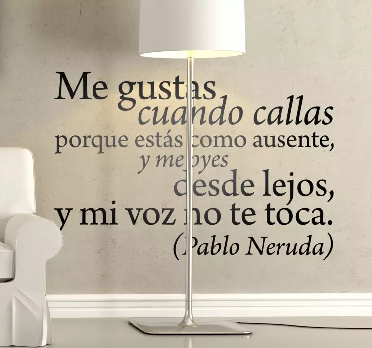 Vinilo decorativo cuando callas - TenVinilo