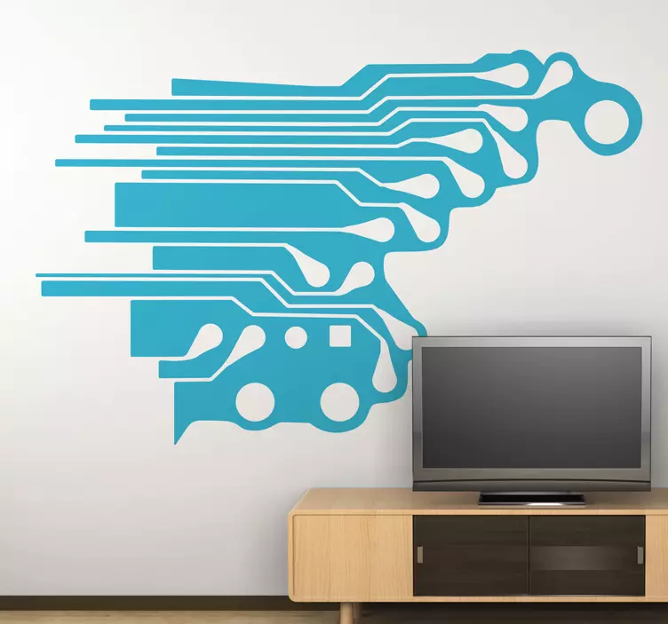 Vinilo decorativo electrónica - TenVinilo