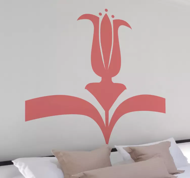 Vinilo decorativo figura abstracta vagina - TenVinilo