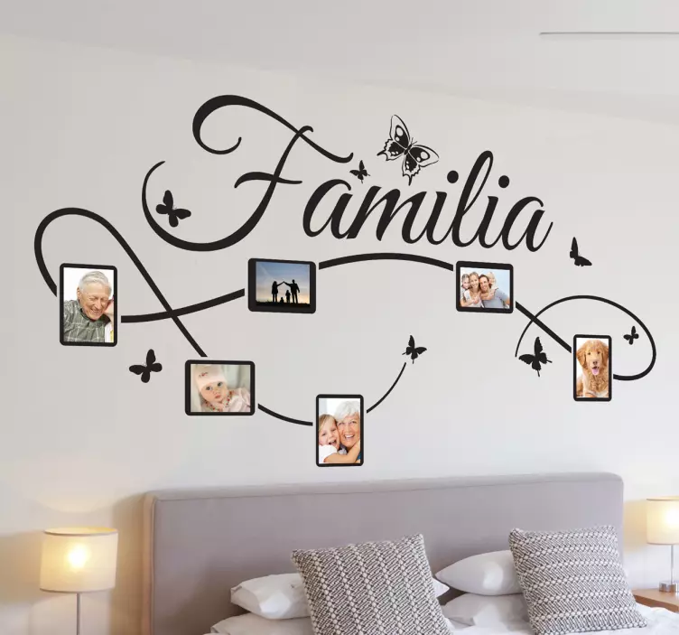 Vinilo decorativo fotos familia - TenVinilo