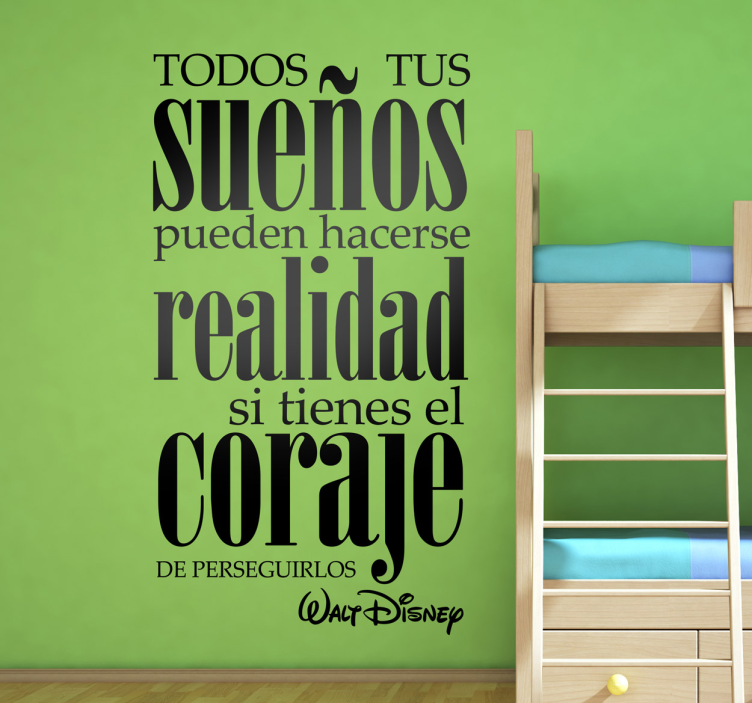 Vinilo decorativo frase Walt Disney - TenVinilo