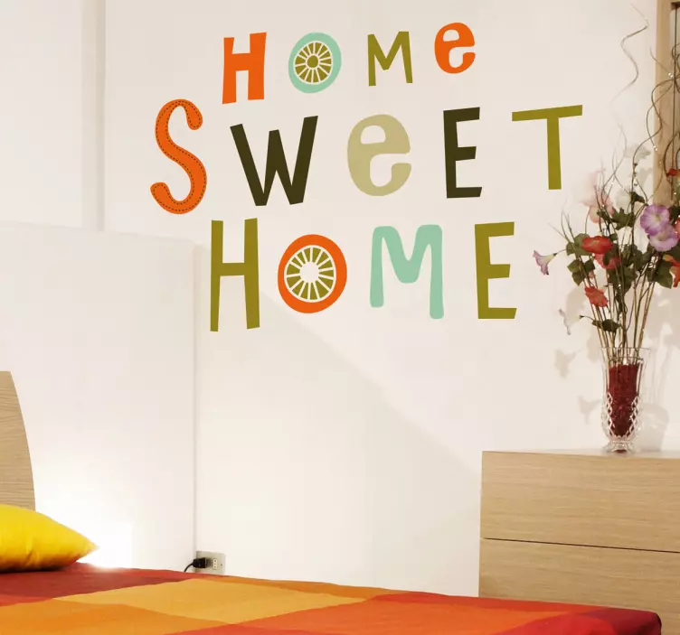Vinilo decorativo home sweet home - TenVinilo