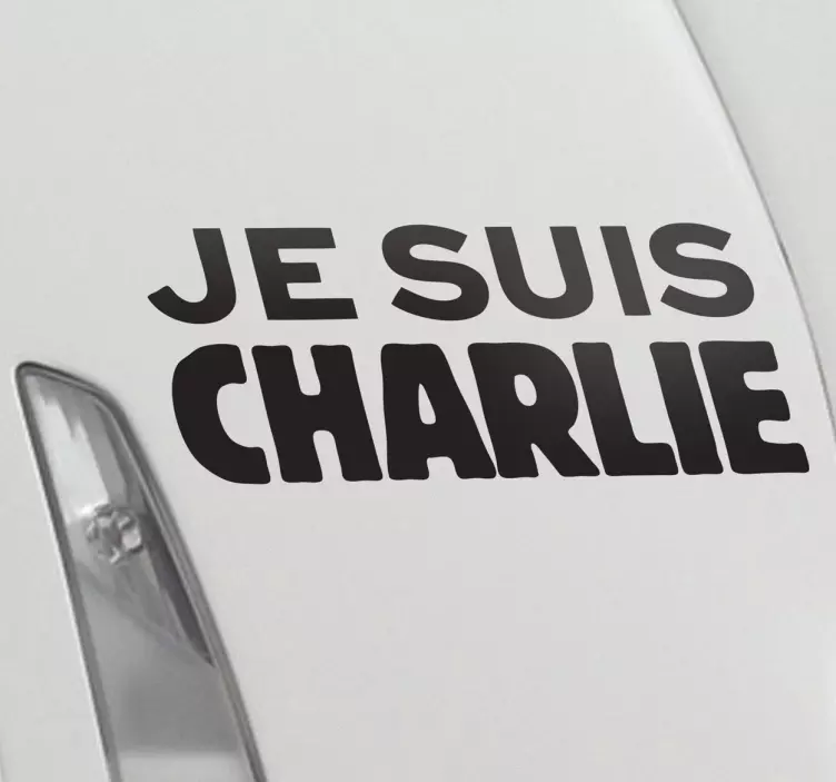 Vinilo decorativo je suis Charlie - TenVinilo