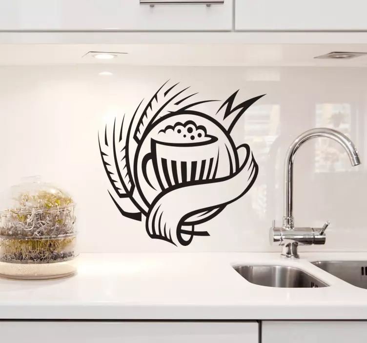 Vinilo decorativo logotipo cerveza - TenVinilo