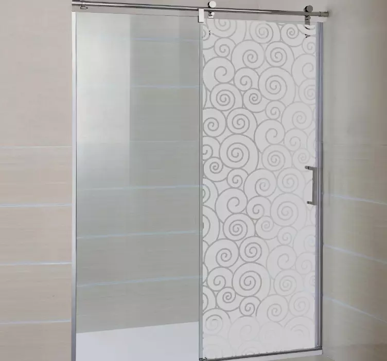 Vinilo decorativo mampara ondas - TenVinilo