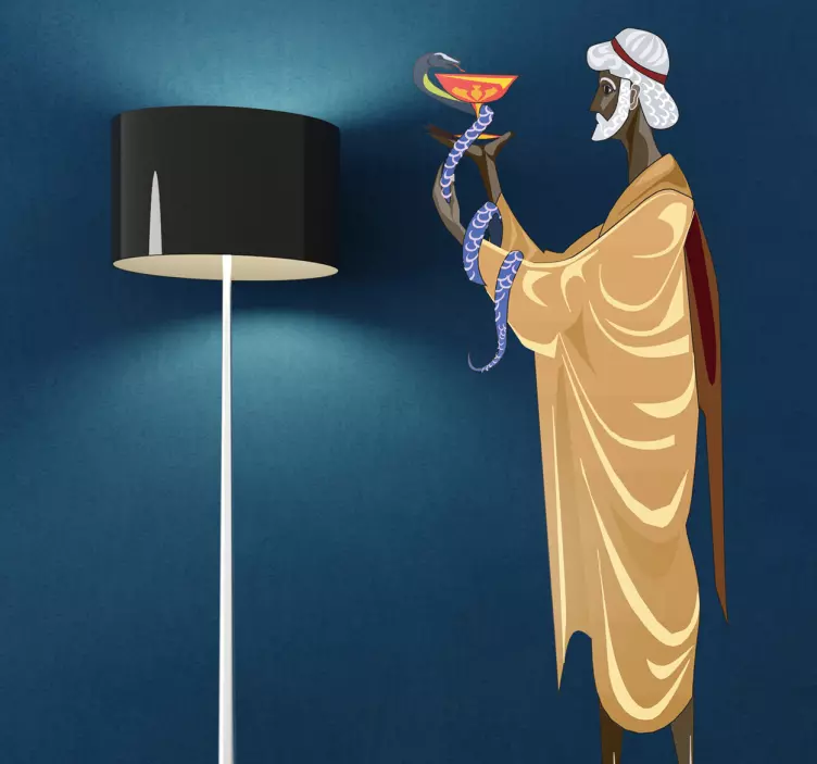 Vinilo decorativo mitología Asclepio - TenVinilo