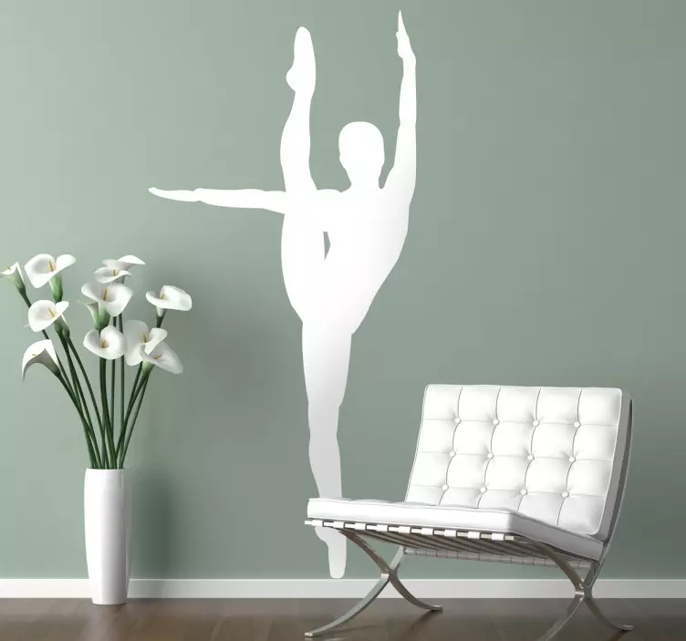 Vinilo decorativo perfil danza elástica - TenVinilo
