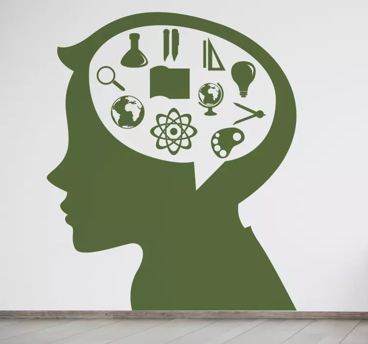 Vinilo decorativo perfil educativo - TenVinilo