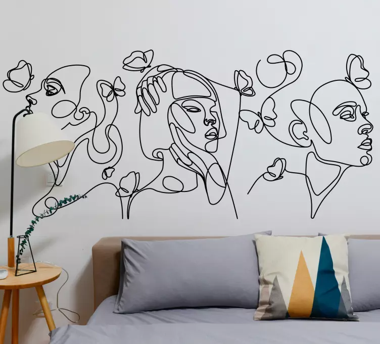 Vinilo persona Mujeres minimalistas - TenVinilo