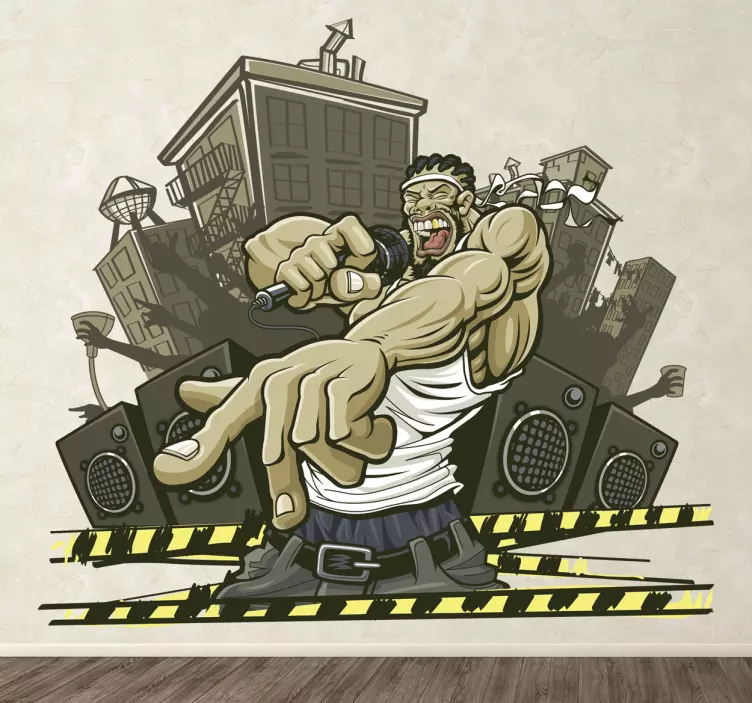 Vinilo decorativo rapero urbano - TenVinilo