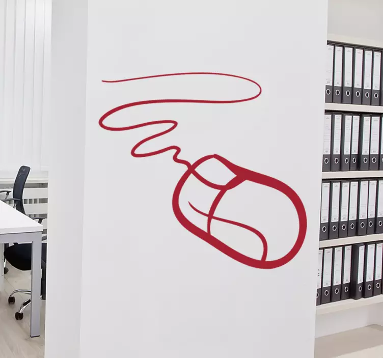 Vinilo decorativo ratón informático - TenVinilo