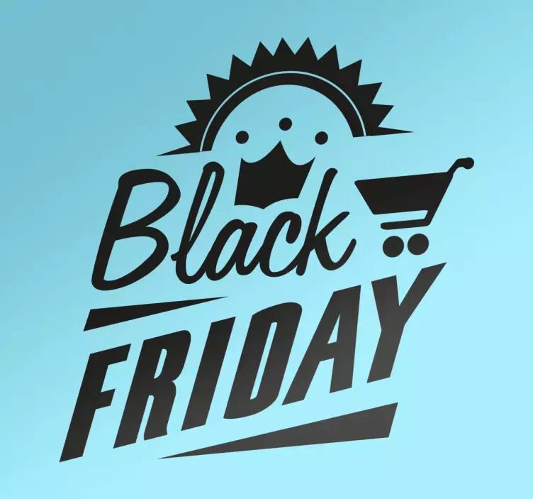 Vinilo decorativo retro black friday - TenVinilo