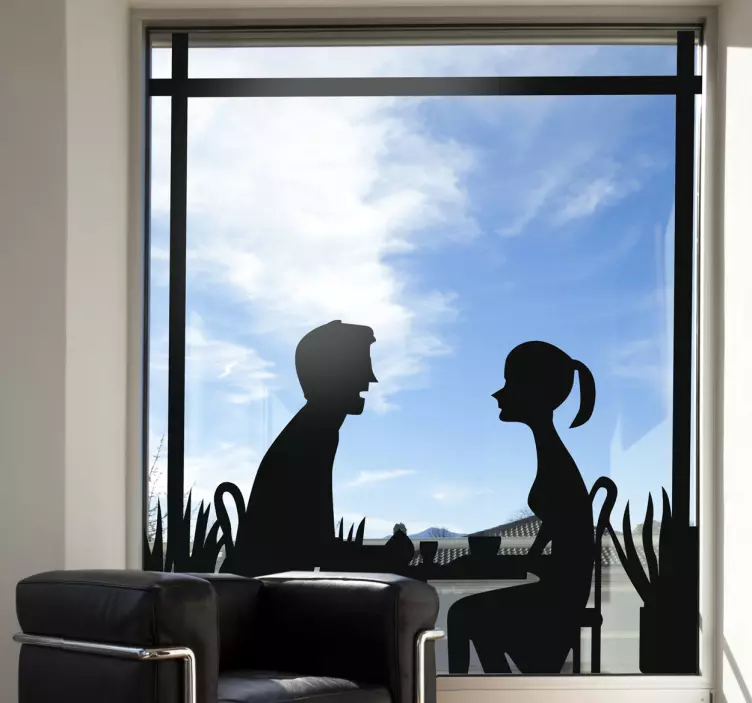 Vinilo decorativo silueta cita - TenVinilo